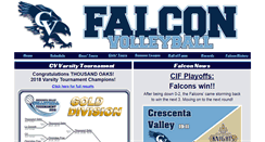 Desktop Screenshot of falconvolleyball.com