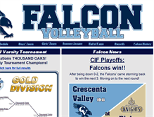 Tablet Screenshot of falconvolleyball.com